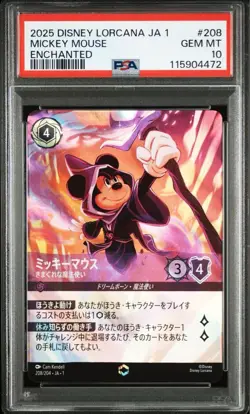 Disney Lorcana Mickey Mouse PSA 10 Enchanted Trading Card #472 - Image 2
