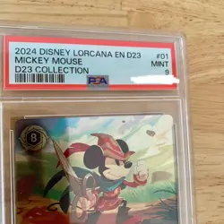 Disney Lorcana Mickey Mouse D23 Collection PSA 9 Promo Card 2024 - Image 4