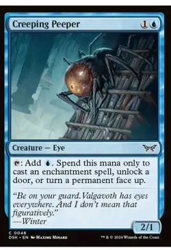 Creeping Peeper - Foil, Duskmourn: House of Horror, Near Mint x 1 MTG - Image 1