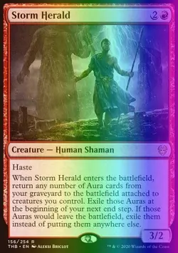 MTG Magic the Gathering Storm Herald (156/412) Theros Beyond Death NM FOIL - Image 1