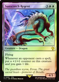 MAGIC FINAL FANTASY SUNSCORCH REGENT (SURGE FOIL) R 255 FIC MTG FCA TCG - Image 1