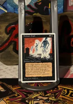 Animate Dead 1995 Fourth Edition Magic The Gathering MTG Mod/HeavyPlay Fast Ship - Image 1