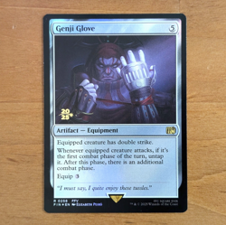 Genji Glove - Pre-release Stamped Foil #0258 - Final Fantasy MTG - Image 1