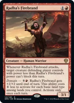 1x Radha's Firebrand - Foil NM-Mint, English Dominaria United MTG Magic - Image 1