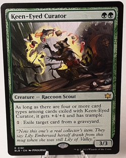MTG - Bloomburrow - Keen-Eyed Curator - #0181 - Playset x4 - Near Mint - Image 1