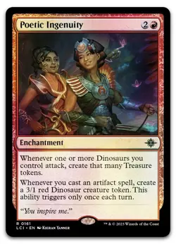 Poetic Ingenuity #161 (Foil) (NM) Lost Caverns of Ixalan LCI Magic MTG - Image 1