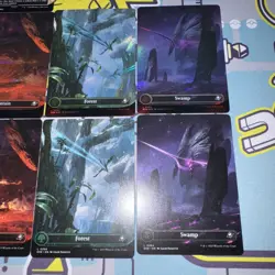 MTG Edge Of Eternities Basic Lands Complete Set of 13 Full Art Land Foil And Reg - Image 3