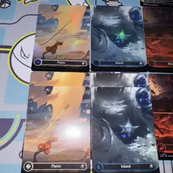 MTG Edge Of Eternities Basic Lands Complete Set of 13 Full Art Land Foil And Reg - Image 5