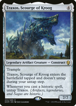 mtg magic Traxos, Scourge of Kroog ENGLISH Traxos, fleau de Kroog dominaria - Image 1