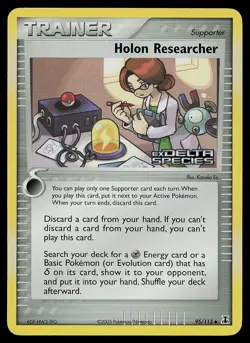 Pokemon Card - Holon Researcher Delta Species 95/113 Reverse Holo Stamped - Image 1