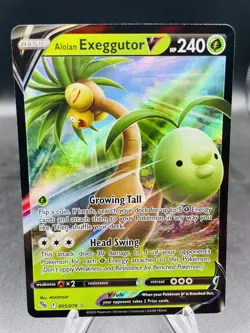 Pokemon Alolan Exeggutor V 005/078 Pokemon GO Ultra Rare Holo NM - Image 1
