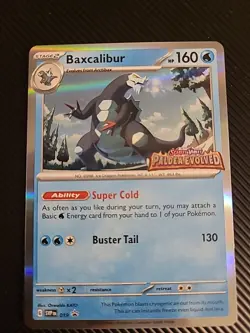 Baxcalibur SVP019 - Pokemon Black Star Promo Paldea Evolved NM - Image 1
