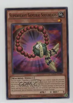 Superheavy Samurai Soulbeads 1st Ed. YuGiOh Mega-Tins Mega Pack #MP15-EN200 12bz - Image 1