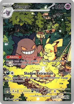 Gengar Camps Non Holo Pokemon Card VMAX EX GX ACG V Star custom - Image 1
