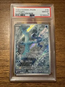 2025 Pokemon Articuno Illustration Rare Card GEM MT 10 - Image 1