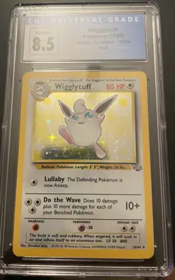 Pokemon TCG Wigglytuff Holo Unlimited Rare Card 16/64 Jungle Base Set ENG CGC8.5 - Image 1