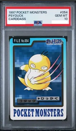 PSA 10 Psyduck Bandai Carddass No.054 1997 Pokemon Card Japanese - Image 1