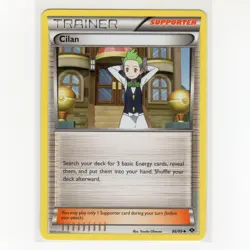 Pokemon TCG Cilan 86/99 BW Next Destinies Regular Uncommon Card EN-LP 2012 - Image 1