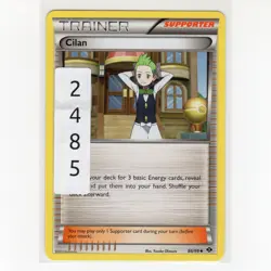 Pokemon TCG Cilan 86/99 BW Next Destinies Regular Uncommon Card EN-LP 2012 - Image 3