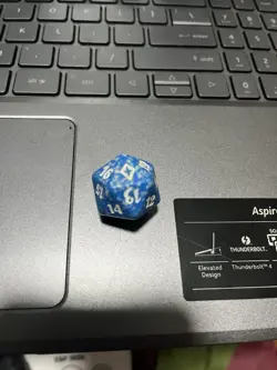 MTG WORLDWAKE Fat Pack SPINDOWN LIFE COUNTER Dice BLUE RARE! - Image 1