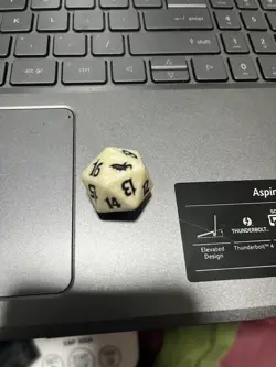 MTG SHADOWMOOR Fat Pack SPINDOWN LIFE COUNTER Dice WHITE RARE! - Image 1