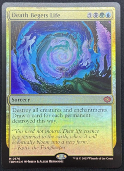 mtg magic Death Begets Life FOIL ENGLISH La mort engendre la vie - Image 1