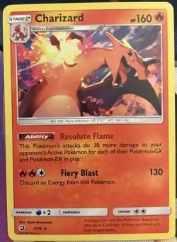 Pokemon TCG - Charizard 3/70 Holo - Dragon Majesty - LP - Image 1