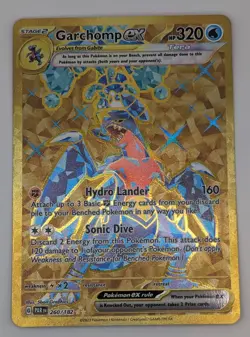 Garchomp ex - 260/182 Paradox Rift Golden Hyper Rare - Pokemon TCG - NM - Image 1