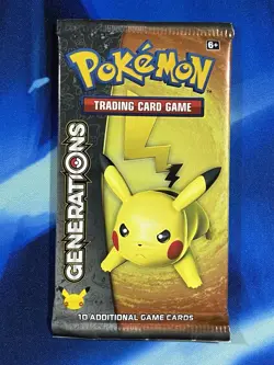Pokemon XY Generations Booster Pack Pikachu Art Factory Sealed - Image 1