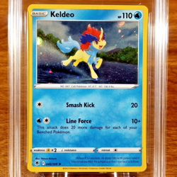 Pokemon SWSH Astral Radiance Keldeo 045/189 AGS Mint+ 9.5 Cosmos Holo Rare 2022 - Image 2