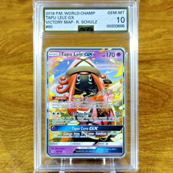 Pokemon World Championship Tapu Lele GX 60/145 AGS Gem-MT 10 Full Art Rare 2018 - Image 1