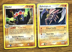 Pokemon Cards Lot - Vintage Holo Rares - Kabutops & Claydol Official TCG Cards - Image 1