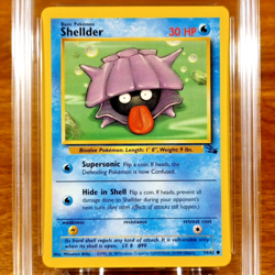 Pokemon Fossil Unlimited Series Shellder 54/62 AGS Mint+ 9.5 Common 1999 - Image 2