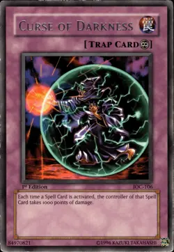 Curse Of Darkness - Rare 1st Edition IOC-106 - MP - YuGiOh - Image 1