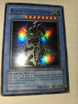 Yugioh! Black Luster Soldier - SYE-024 - Ultra Rare - 1st Edition 2003 MP/LP - Image 1