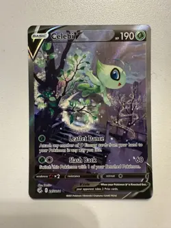 Pokemon TCG Celebi v Fusion Strike Alternate Full Art Ultra Rare Card 245/264 - Image 1