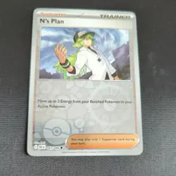 083/086 N's Plan : (Reverse Holo) Card : SV-10.5 Black Bolt : Pokemon TCG - Image 1