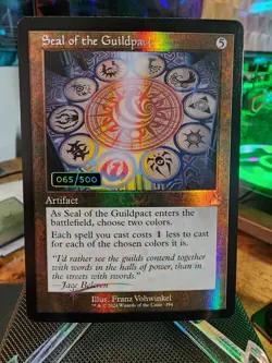 Seal of the Guildpact Serialized #65/500 - Retro Foil - MTG Ravnica Remastered - Image 1