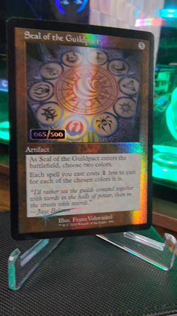 Seal of the Guildpact Serialized #65/500 - Retro Foil - MTG Ravnica Remastered - Image 2