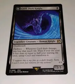 Cecil, Dark Knight: MTG, Final Fantasy Regular, Pack Fresh! - Image 3