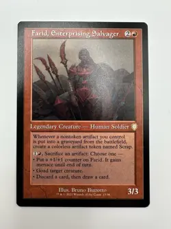 MTG Farid, Enterprising Salvager Retro Frame Commander: the Brothers War Regular - Image 1