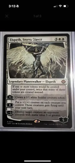 Elspeth Storm Slayer MTG Tarkir: Dragonstorm Regular Card, M/Nm Condition - Image 1