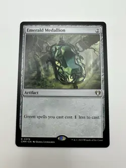 MTG TCG Emerald Medallion Commander Masters Regular - Image 1