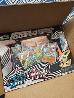 Pokemon Black Bolt White Flare Victini Illustration Collection Case / 6 Boxes - Image 1