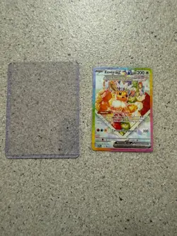 Pokemon TCG 2025 Eevee ex 174 Sv: Scarlet & Violet Promo Cards Holo NM - Image 1