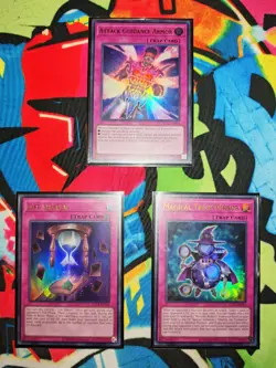 YUGIOH - ATTACK GUIDANCE ARMOR, LIFE SHAVER, MAGICAL TRICK MIRROR SET - KC01 - Image 1