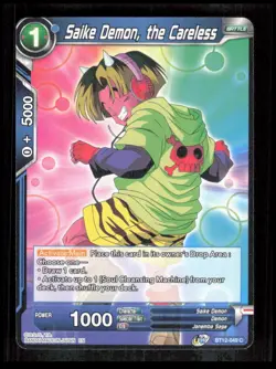 Dragon Ball Super - Saike Demon, the Careless - BT12-049 Common Card CB-1-3-F-28 - Image 1