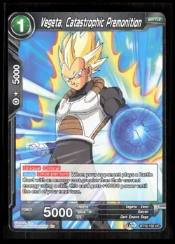 Dragon Ball Super - Vegeta, Catastrophic Premonition - BT12-132 Card CB-1-3-F-4 - Image 1