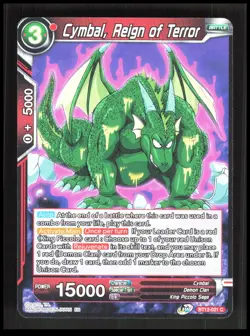 Dragon Ball Super - Cymbal, Reign of Terror - BT12-021 C Battle Card CB-1-4-A-13 - Image 1