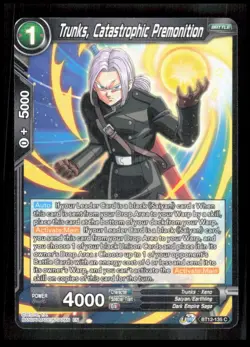 Dragon Ball Super - Trunks, Catastrophic Premonition - BT12-135 Card CB-1-3-F-26 - Image 1